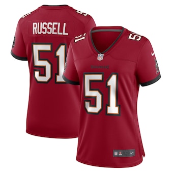 womens nike jj russell red tampa bay buccaneers game player 